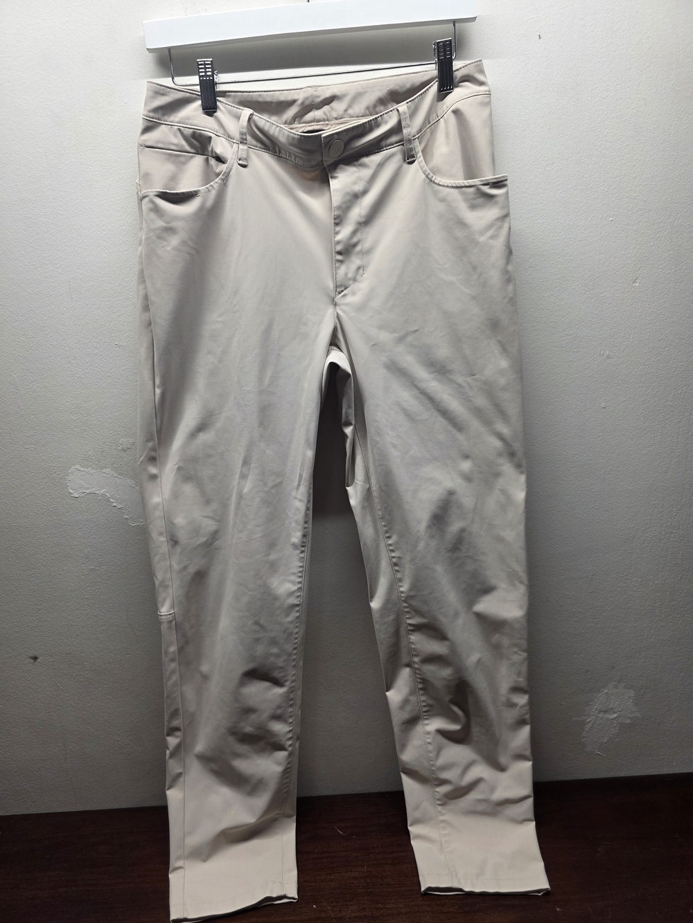 Men's Beige Performance Stretch Pants